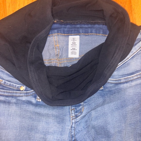 Blue Maternity Jeans - Picture 2 of 3